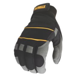 DEWALT Padded Powertool Grip Gloves Black / Grey Medium