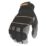 DEWALT Padded Powertool Grip Gloves Black / Grey Medium