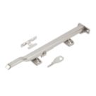 Smith & Locke Modern Locking Casement Stay Satin Chrome 260mm