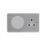 MagCharge  Raised Square with Qi2 Wireless Charging Socket 2-Gang 13Ah Unswitched Satin Chrome with Grey Inserts