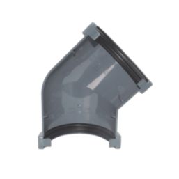 FloPlast MiniFlo uPVC 135° Half Round Gutter Angle Anthracite Grey 76mm