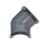 FloPlast MiniFlo uPVC 135° Half Round Gutter Angle Anthracite Grey 76mm