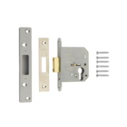 ERA  Satin Silver Euro Deadlock 76mm Case - 44mm Backset