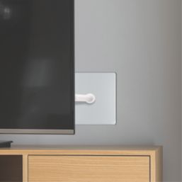 LAP  1-Gang Coaxial TV Socket Polished Chrome