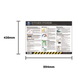 Essentials "Kitchen Hygiene" PVC Safety Poster 420mm x 594mm