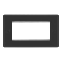 LAP  4-Module Modular Faceplate Matt Black