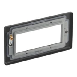 LAP  4-Module Modular Faceplate Matt Black