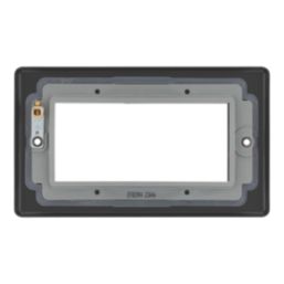 LAP  4-Module Modular Faceplate Matt Black