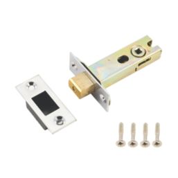 Smith & Locke Nickel Tubular WC Deadbolt 76mm Case - 57mm Backset