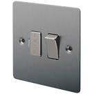 LAP  13A Switched Fused Spur  Brushed Stainless Steel