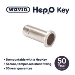 Hep2O Smartsleeve Stainless Steel Push-Fit Pipe Inserts 15mm 10 Pack