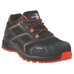 BASE     Safety Trainers Black / Orange Size 11