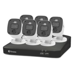 Swann Enforcer SWDVK-846806MQB-EU 1TB HDDGB 8-Channel 1080p DVR CCTV Kit & 6 x 1080p Indoor & Outdoor Cameras