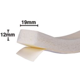 Stormguard Jumbo Rubber Foam Weatherstrip White 3m