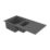 Swirl Erzen 1.5 Bowl  Grey Composite Sink 1000mm x 500mm