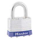 Master Lock 1EURD  Laminated Steel  Water-Resistant   Padlock 44mm
