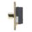 Contactum Lyric 3-Gang 2-Way  Dimmer Switch  Brushed Brass