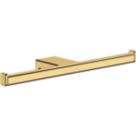 Hansgrohe AddStoris Double Toilet Roll Holder Polished Gold Optic