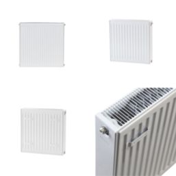 Flomasta 500mm x 500mm 2511BTU White Type 22 Convector Radiator