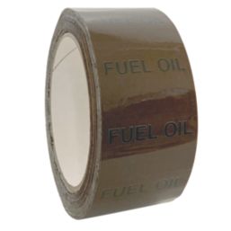 Essentials Fuel Oil Pipe Marking Tape Brown 33m x 50mm