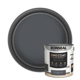 Ronseal 2.5Ltr Charcoal Grey Matt Emulsion Multi Surface Paint