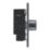 LAP  3-Gang 2-Way LED Dimmer Switch  Black Nickel with Colour-Matched Inserts