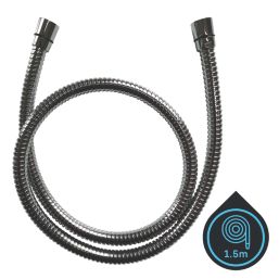 Swirl  Shower Hose Chrome 10mm x 1.5m
