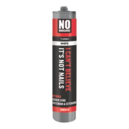 No Nonsense I Can't Believe It's Not Nails Solvent-Free Multi-Purpose Turbo Adhesive White 290ml