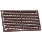 Map Vent Fixed Louvre with Flyscreen Vent Brown 152mm x 76mm