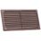 Map Vent Fixed Louvre with Flyscreen Vent Brown 152mm x 76mm