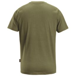 Snickers 2590 Logo Short Sleeve T-Shirt Khaki Green 2X Large 52" Chest