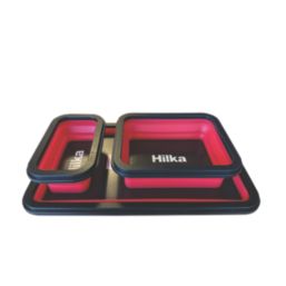 Hilka Pro-Craft Rubber & Polypropylene Magnetic Tray 3 Piece Set
