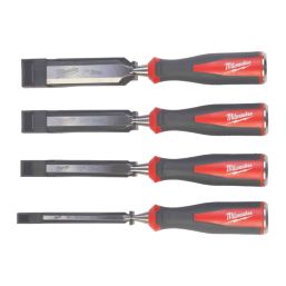 Milwaukee  Bevel Edge Chisel Set 4 Pieces