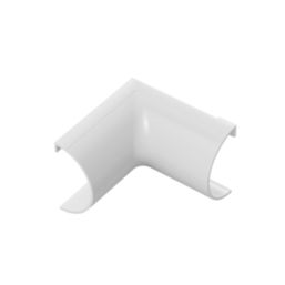 D-Line White Micro+ Trunking Internal Bends 20mm x 10mm 2 Pack
