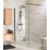 Swirl  Rear-Fed Exposed Black Thermostatic Concentric Mixer Shower with Diverter