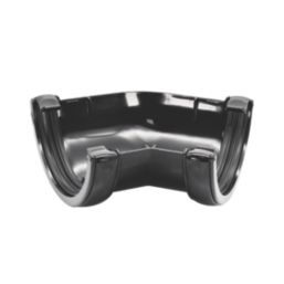 FloPlast  uPVC 135° Half Round Gutter Angle Black 112mm
