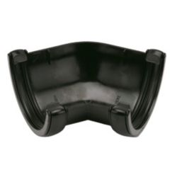 FloPlast  uPVC 135° Half Round Gutter Angle Black 112mm