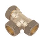 Flomasta  Brass Compression Equal Tee 28mm