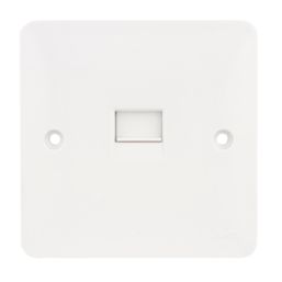 Hager Sollysta WMBTS 1-Gang Slave White with White Inserts