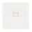 Hager Sollysta WMBTS 1-Gang Slave White with White Inserts