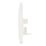 Hager Sollysta WMBTS 1-Gang Slave White with White Inserts