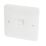 Hager Sollysta WMBTS 1-Gang Slave White with White Inserts