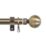 Renaissance Antique Brass Curtain Pole 19/16mm x 120-210cm