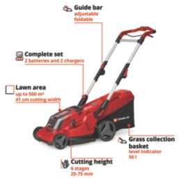 Einhell GP-CM 36/41 Li  36V 2 x 4Ah Li-Ion Power X-Change Brushless Cordless 41cm Lawn Mower