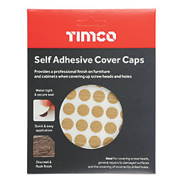 Timco Screw Caps Beech 13mm 112 Pack