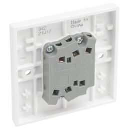 British General 900 Series 20A 16AX 2-Gang 2-Way Light Switch  White