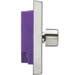 Knightsbridge  2-Gang 2-Way LED Intelligent Dimmer Switch  Brushed Chrome