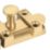 Smith & Locke Flat Door Bolt Brushed Brass 40mm