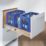 Essentials Steel Self-Closing Ball Bearing Drawer Runners 800mm 2 Pack