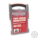 Quicksilver  PZ Double-Countersunk Woodscrews Trade Case Grab Pack 1000 Pcs